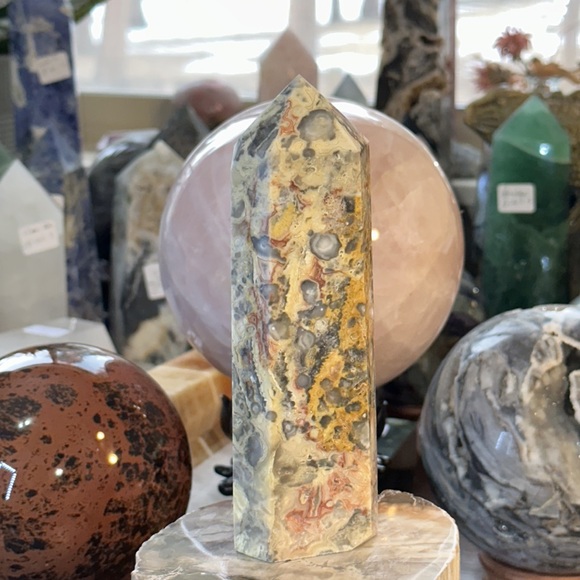 🔥SALE🔥 Crazy Lace Agate Crystal Tower! - Picture 5 of 5